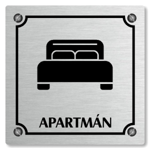 Apartmán, 148x148mm, stříbrná, Kansas